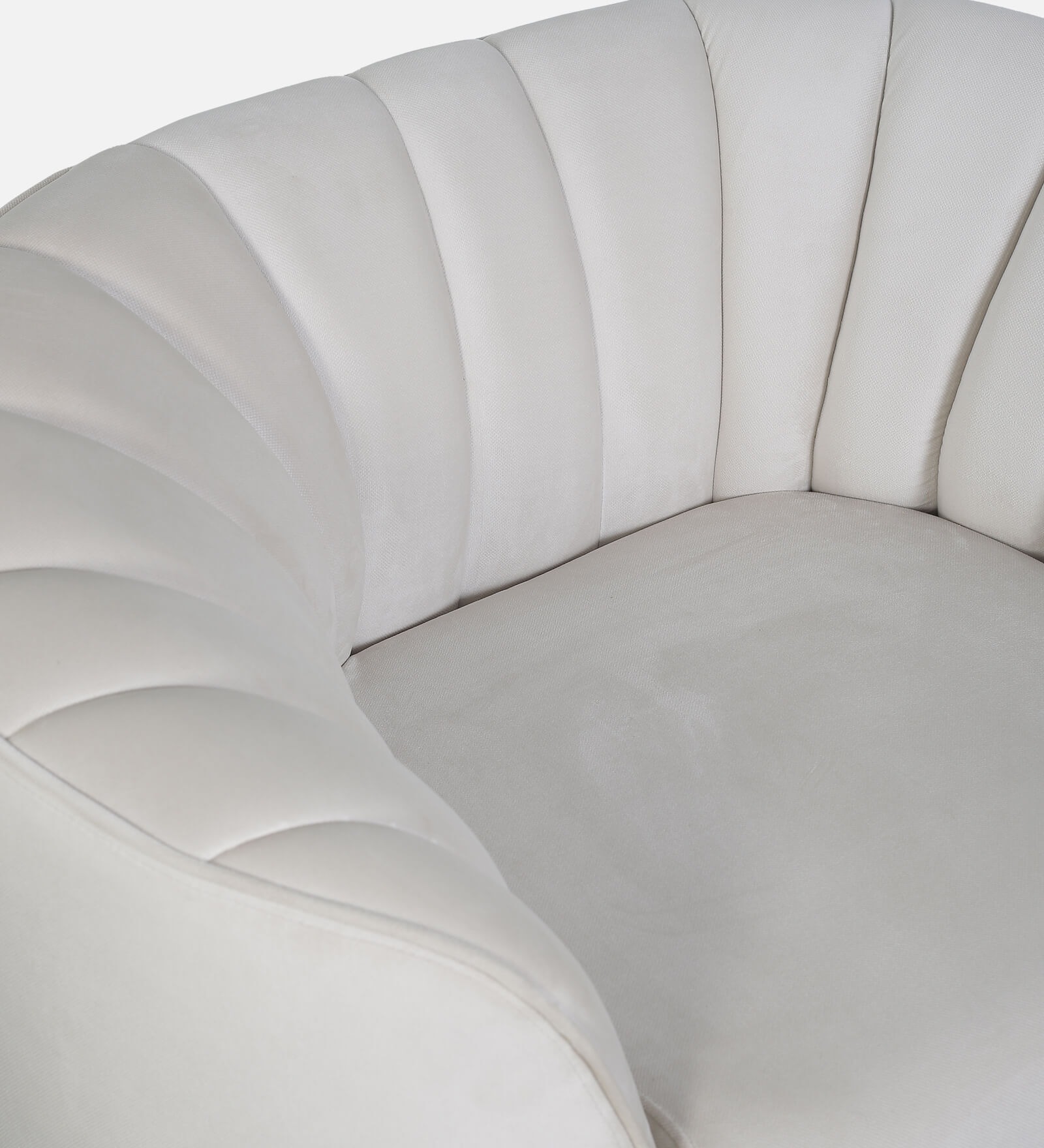 Swani Jacinth Fabric 1-Seater Sofa – Cream Colour - Image 7