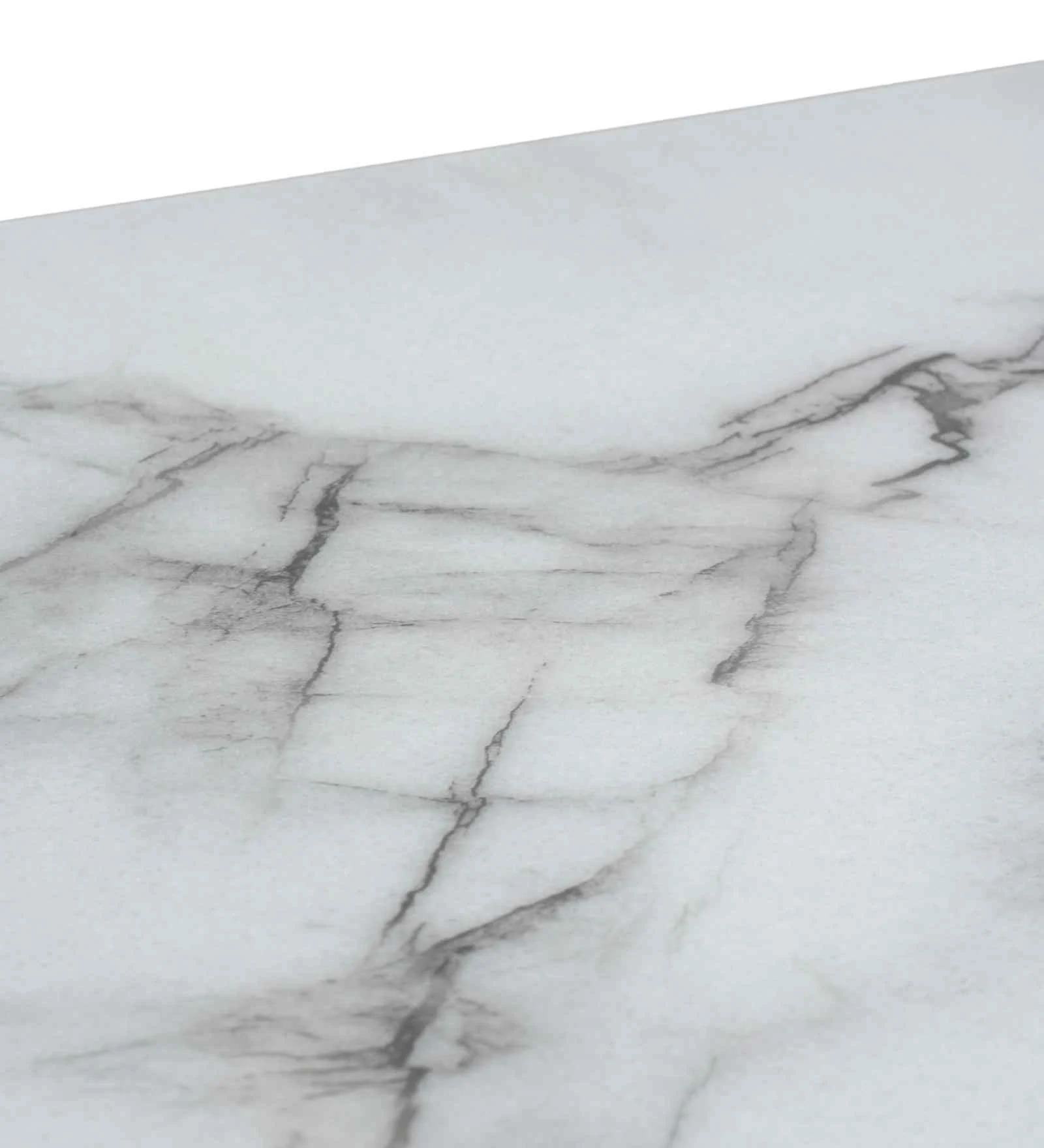 Swani Muar Italian Natural Stone 4-Seater Dining Table – White Finish - Image 7