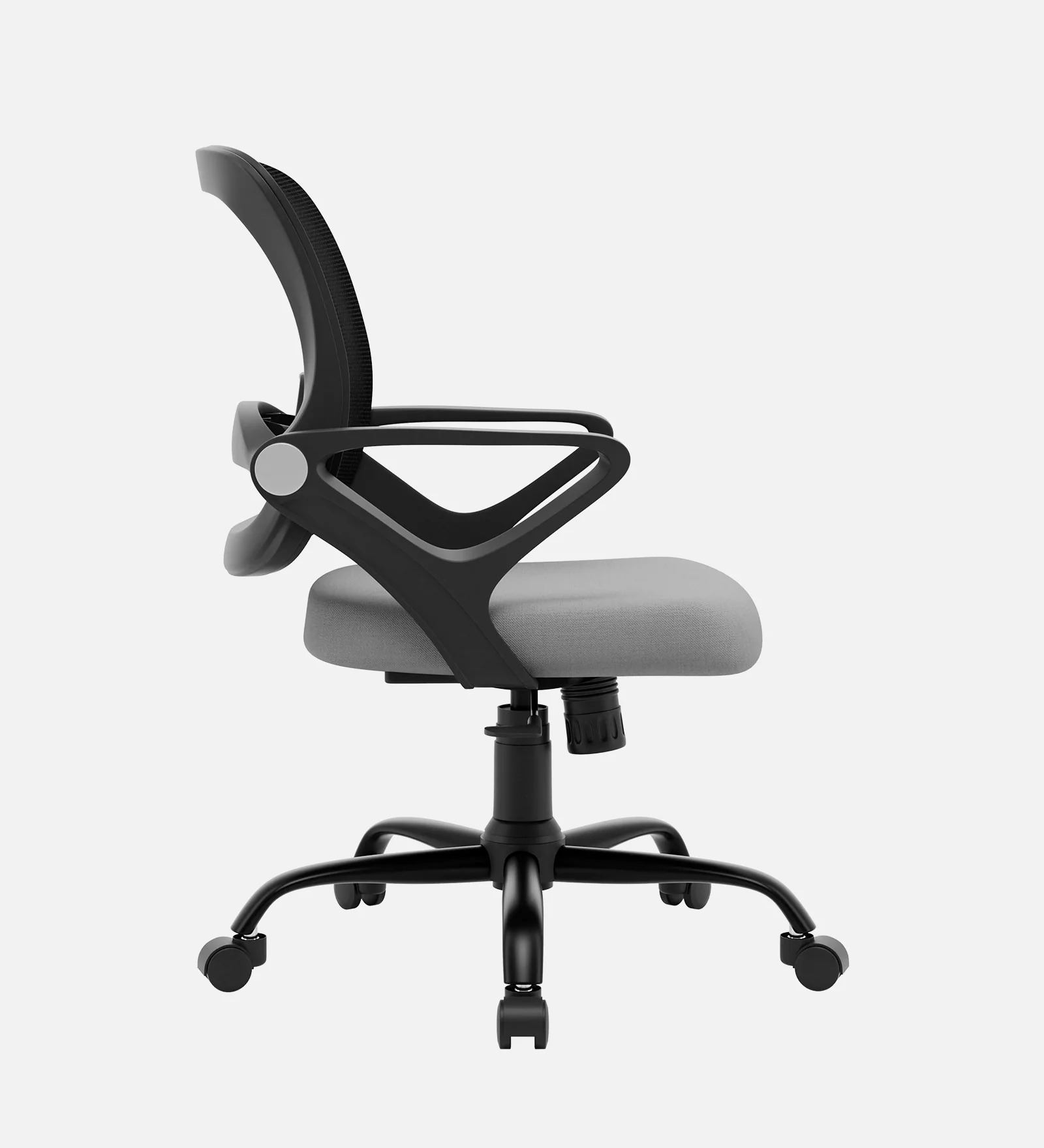 Mid Back Ergonomic Mesh Office Chair in Grey – Breathable & Comfortable | Swani Furniture - Image 2