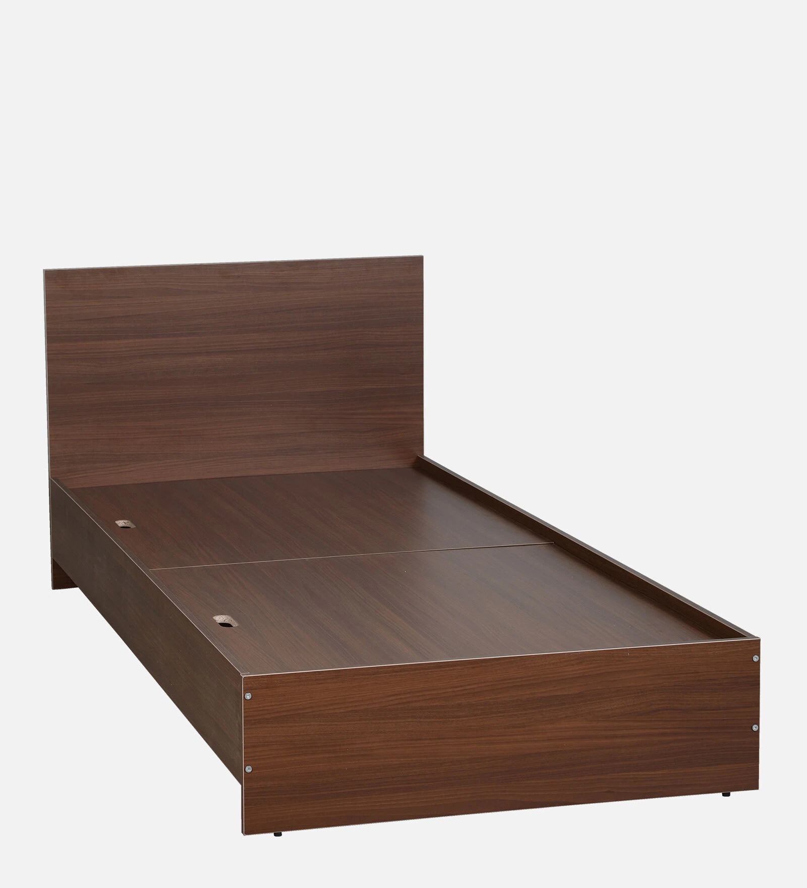 Single Bed in Planked Walnut Finish – Sturdy & Stylish Bedroom Furniture | Swani Furniture - Image 3