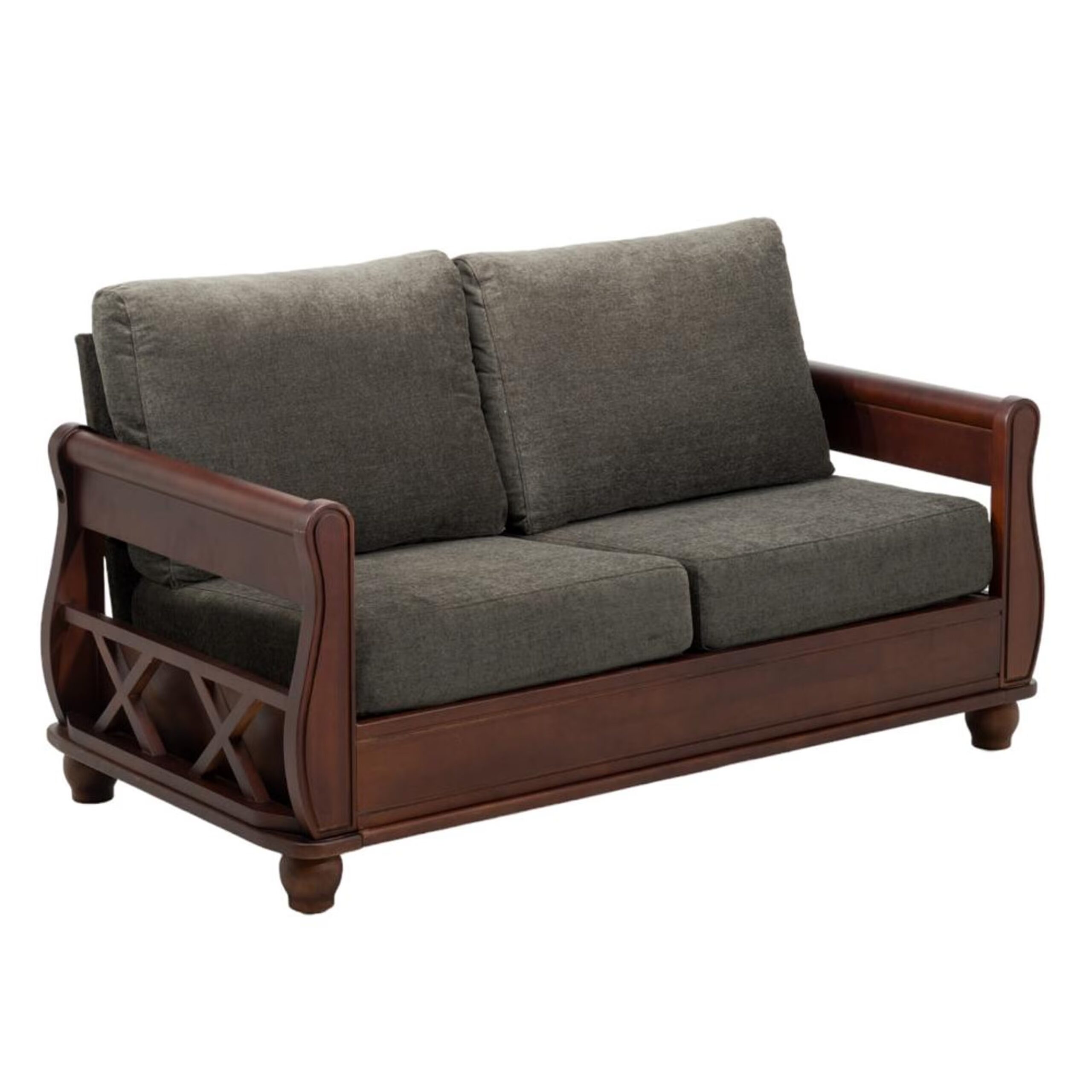 Swani Stefano 2 Seater Sofa – Modern Compact Fabric Sofa - Image 5