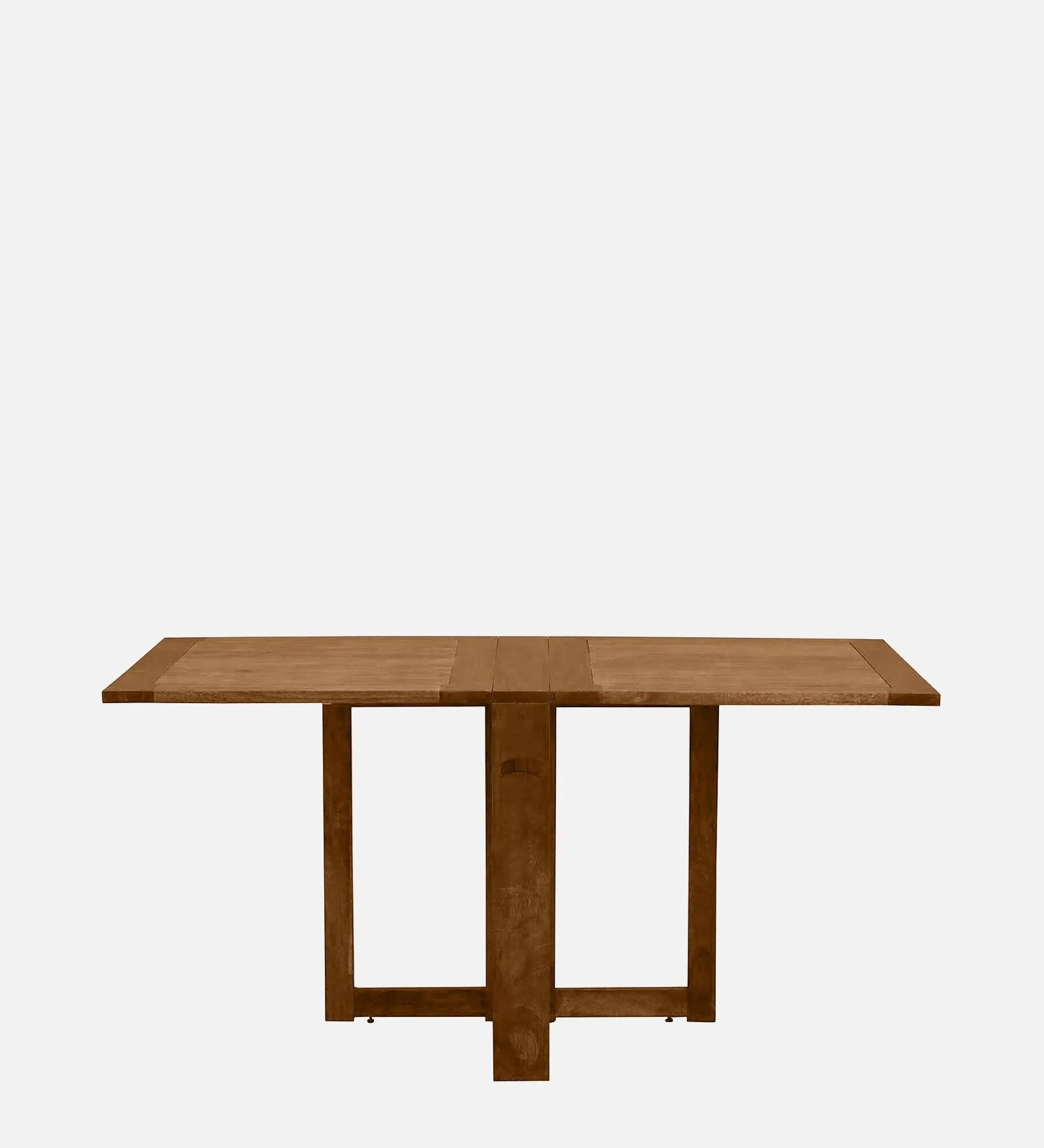 Swani Barcelona Solid Wood 6-Seater Foldable Dining Table – Scratch Resistant Provincial Teak Finish - Image 3