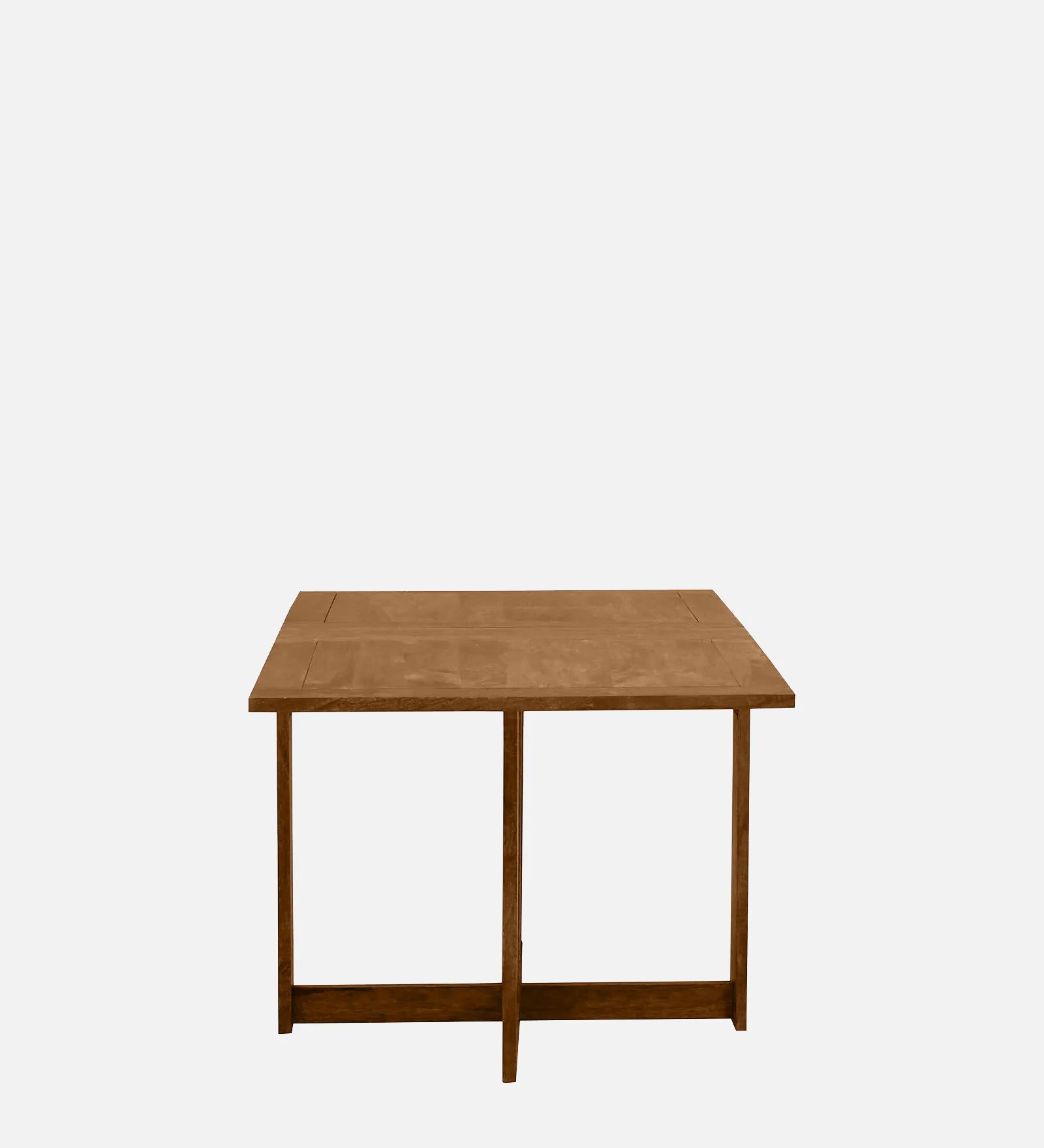 Swani Barcelona Solid Wood 6-Seater Foldable Dining Table – Scratch Resistant Provincial Teak Finish - Image 8