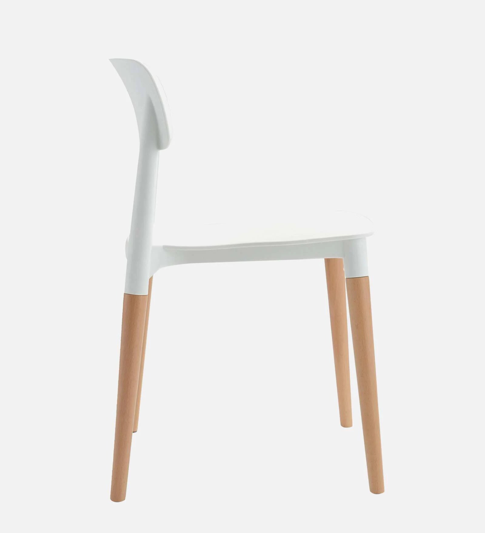 Swani Bella Plastic Café Chair – White Color - Image 5