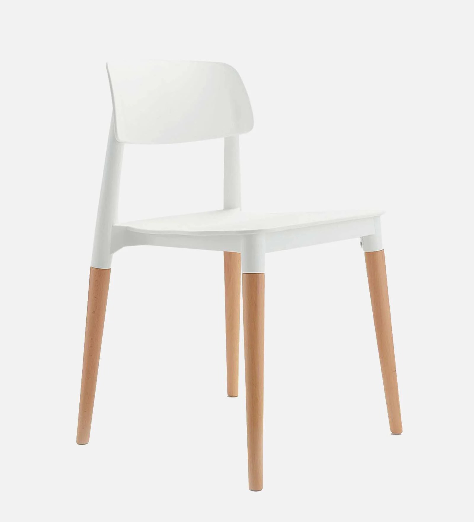 Swani Bella Plastic Café Chair – White Color - Image 3