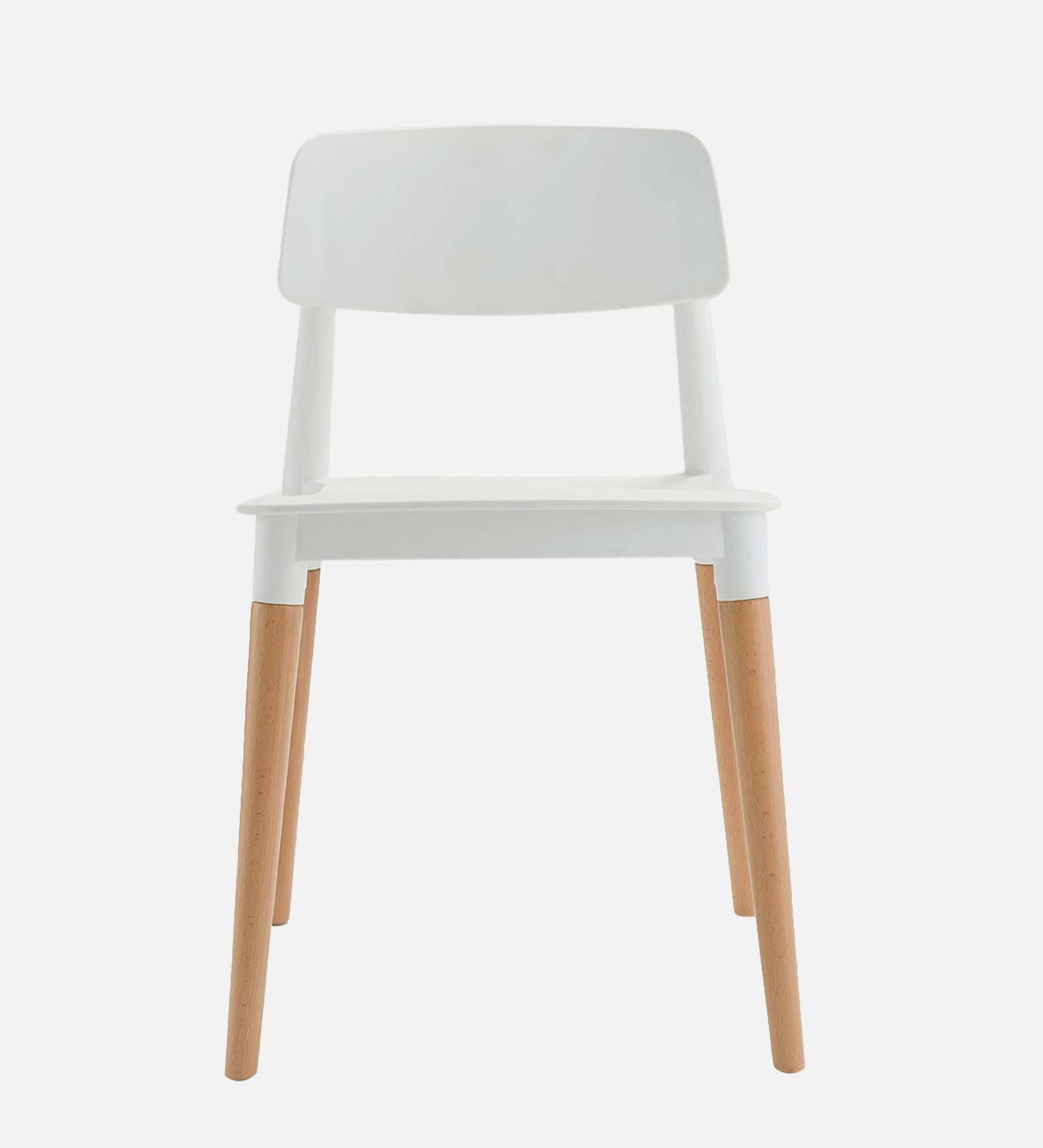 Swani Bella Plastic Café Chair – White Color - Image 4