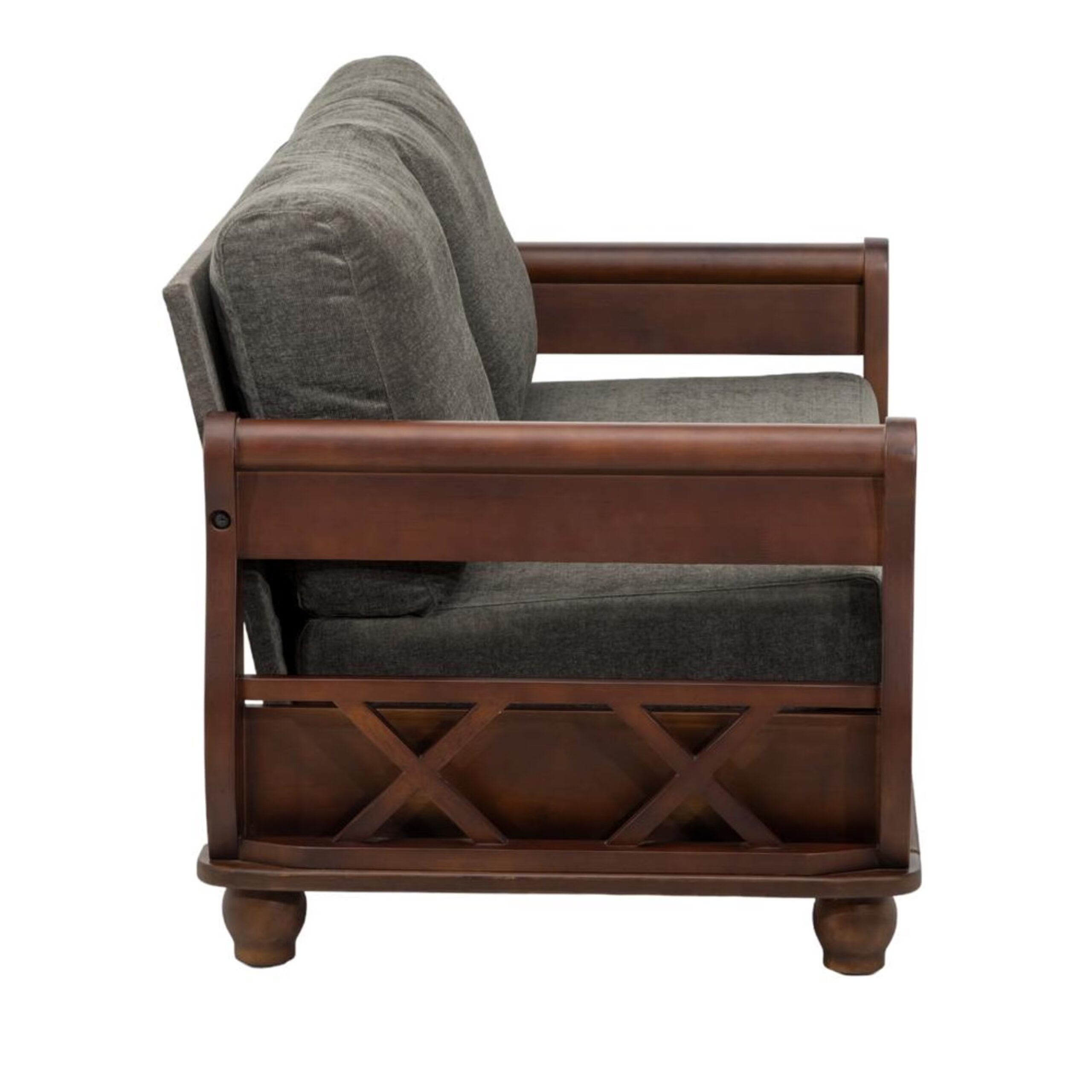 Swani Stefano 2 Seater Sofa – Modern Compact Fabric Sofa - Image 4