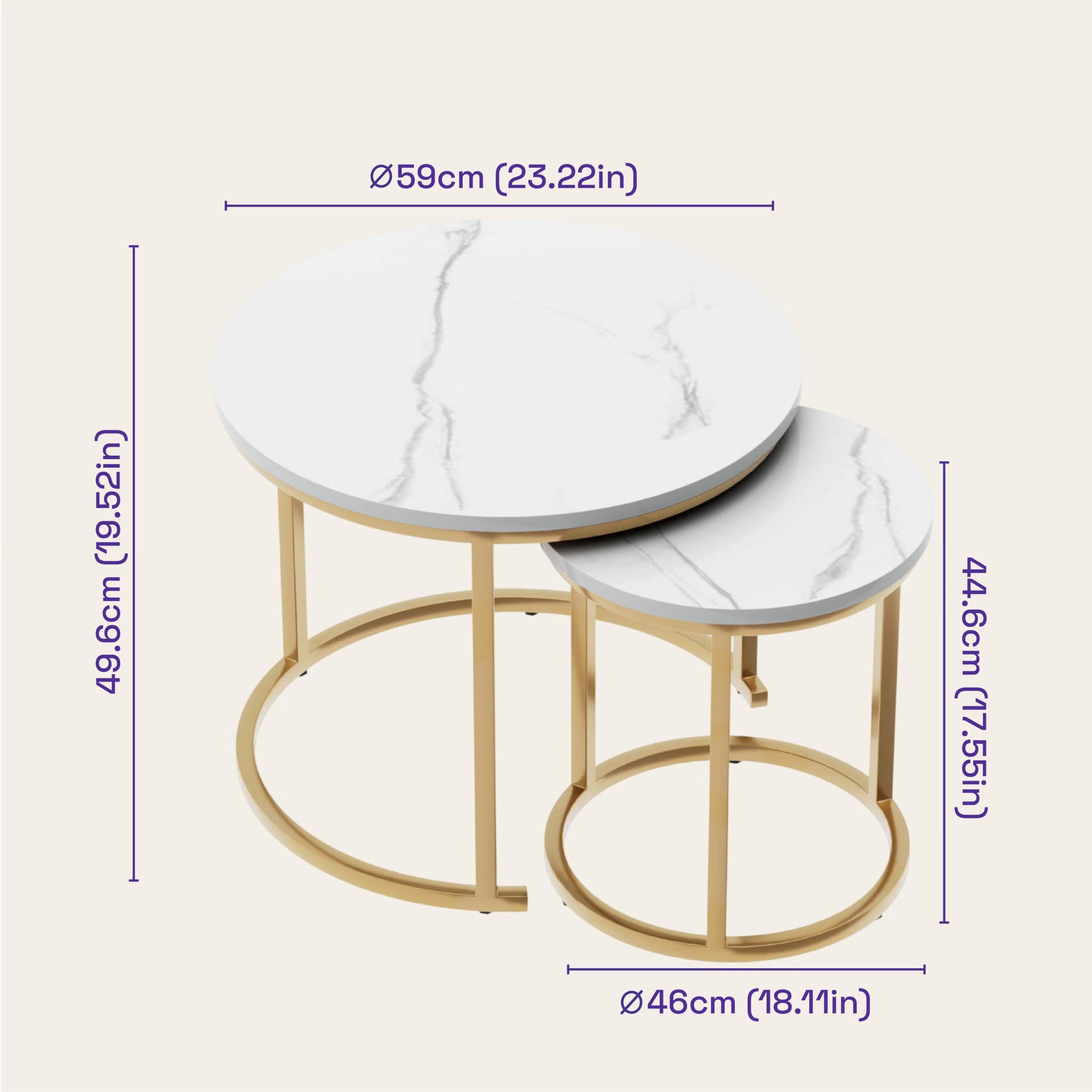 Swani Furniture Kaltos Metal Coffee Table – Modern Industrial Center Table for Living Room - Image 2