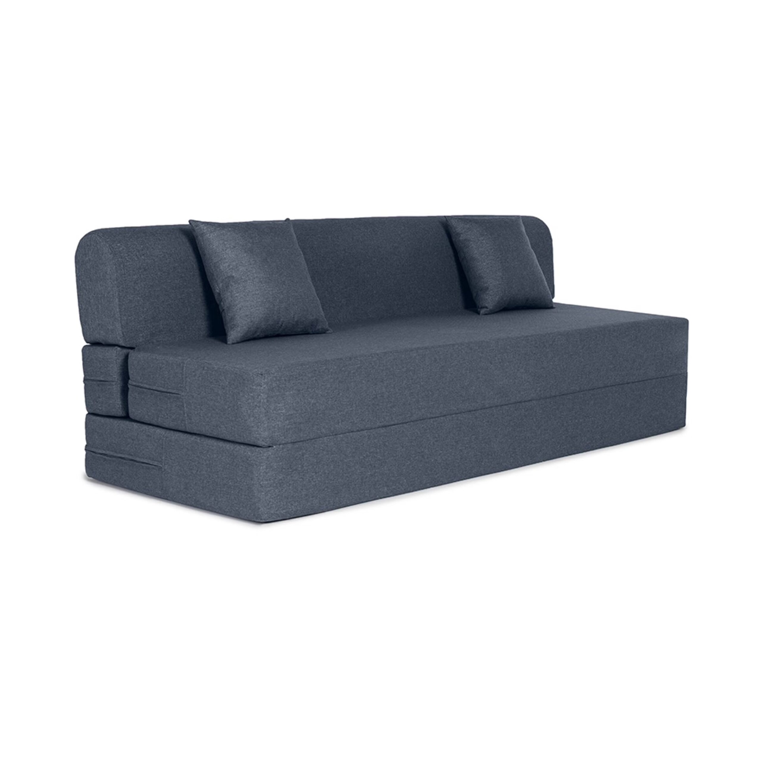 Swani Flipper Sofa Cum Bed – 3 Seater Convertible Sofa Bed in Omega Blue - Image 7